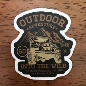 2/$8 Outdoor Adventure Sticker for Laptop/Tablet